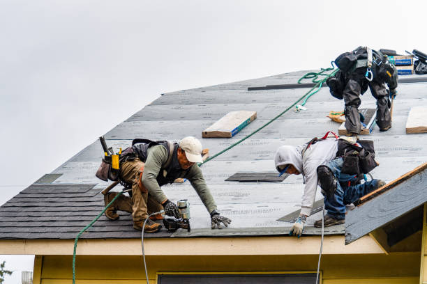Professional Roofing technician working in Centreville, MI